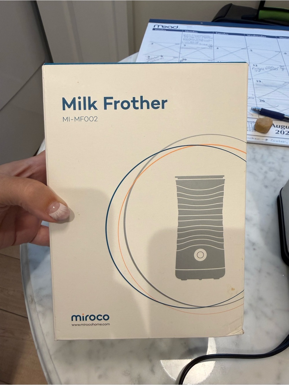 Miroco MI-MF002 Electric Milk Frother & Warmer 500W 120V White 8.1oz